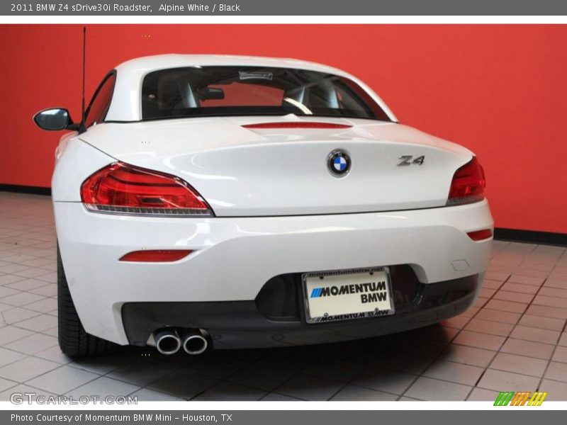 Alpine White / Black 2011 BMW Z4 sDrive30i Roadster