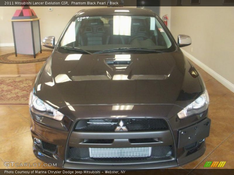 Phantom Black Pearl / Black 2011 Mitsubishi Lancer Evolution GSR