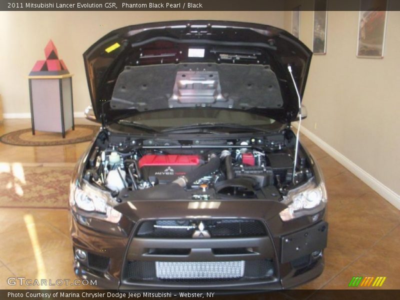 Phantom Black Pearl / Black 2011 Mitsubishi Lancer Evolution GSR