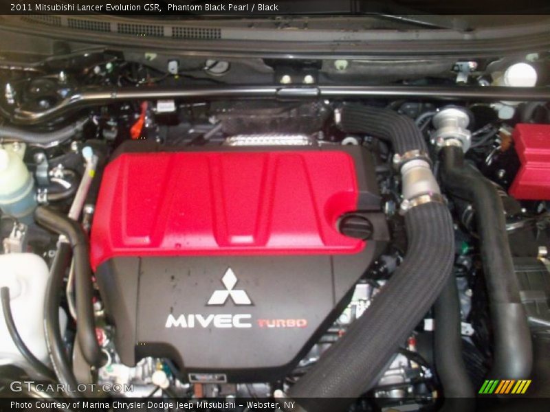 Phantom Black Pearl / Black 2011 Mitsubishi Lancer Evolution GSR