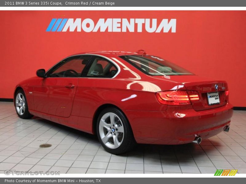 Crimson Red / Cream Beige 2011 BMW 3 Series 335i Coupe