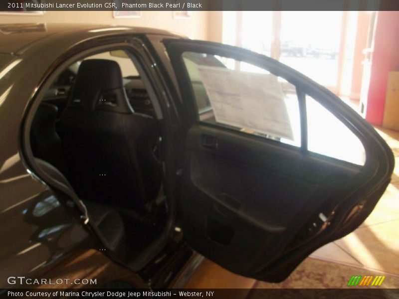 Phantom Black Pearl / Black 2011 Mitsubishi Lancer Evolution GSR