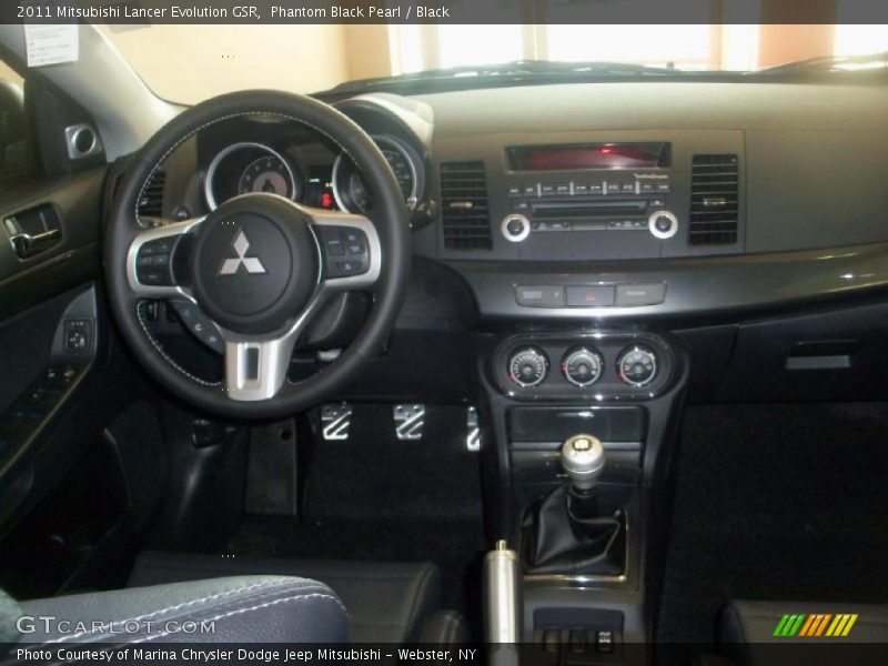 Phantom Black Pearl / Black 2011 Mitsubishi Lancer Evolution GSR
