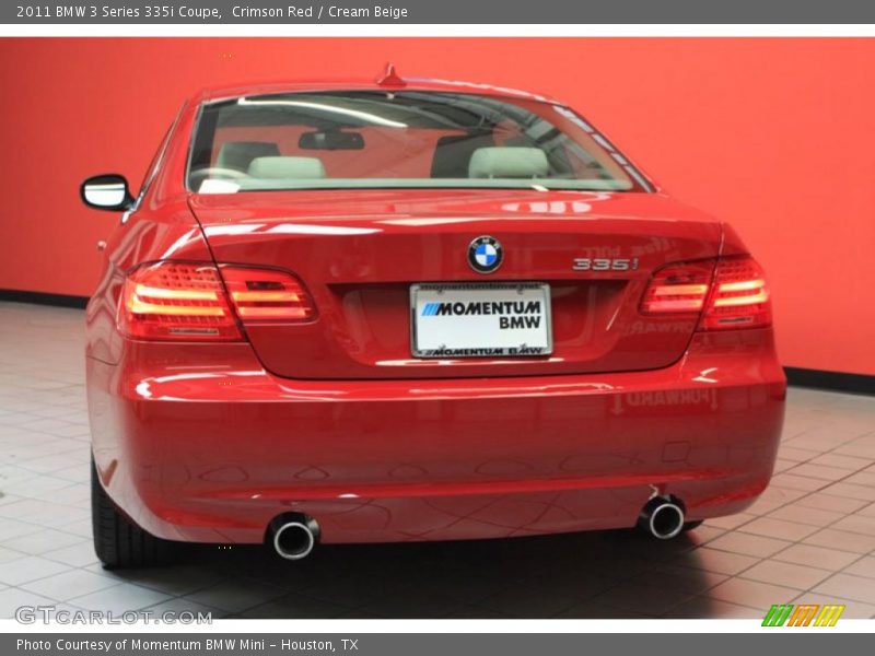 Crimson Red / Cream Beige 2011 BMW 3 Series 335i Coupe