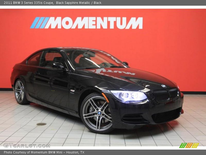 Black Sapphire Metallic / Black 2011 BMW 3 Series 335is Coupe