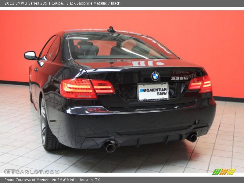 Black Sapphire Metallic / Black 2011 BMW 3 Series 335is Coupe