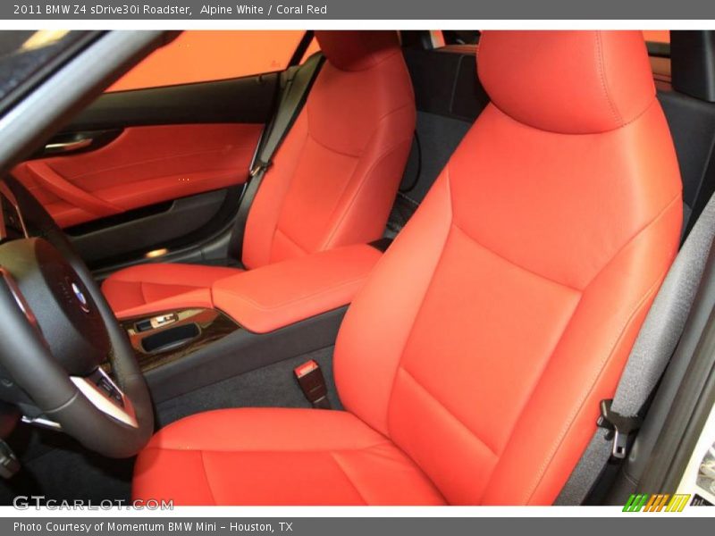  2011 Z4 sDrive30i Roadster Coral Red Interior