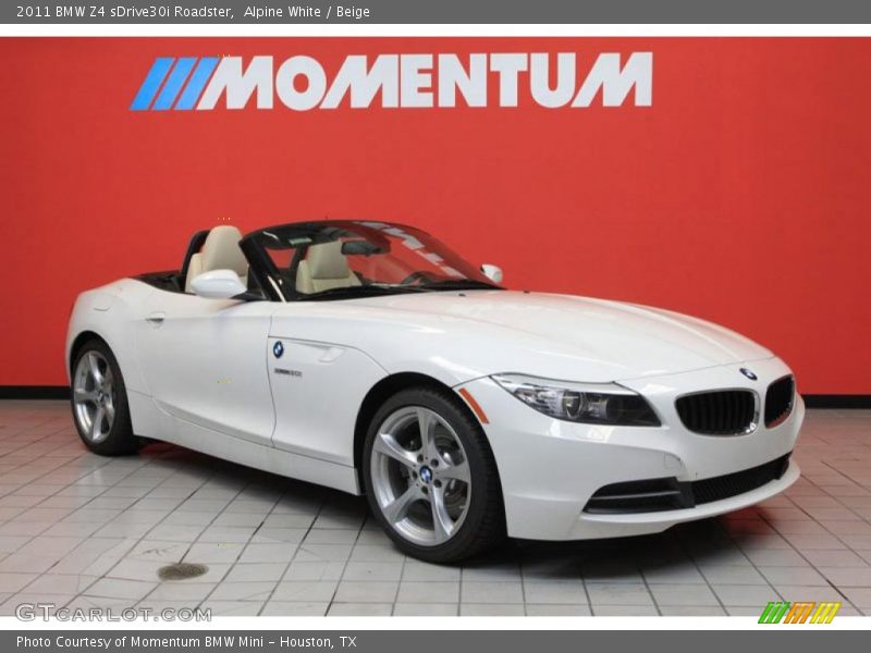 Alpine White / Beige 2011 BMW Z4 sDrive30i Roadster