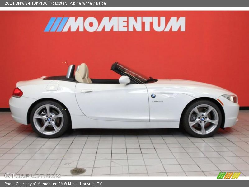 Alpine White / Beige 2011 BMW Z4 sDrive30i Roadster