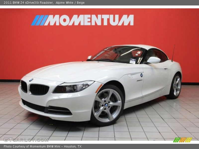 Alpine White / Beige 2011 BMW Z4 sDrive30i Roadster