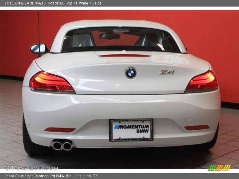 Alpine White / Beige 2011 BMW Z4 sDrive30i Roadster