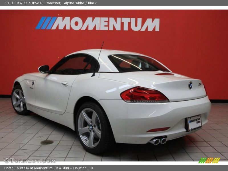 Alpine White / Black 2011 BMW Z4 sDrive30i Roadster