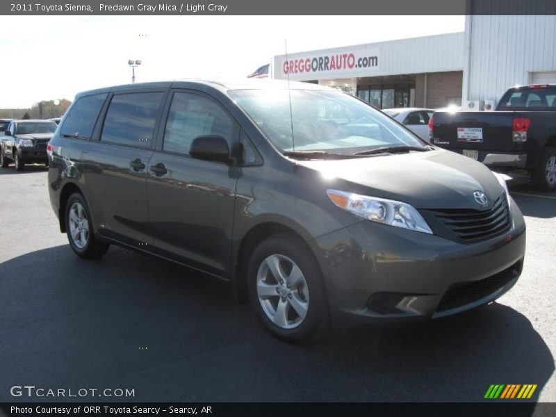 Predawn Gray Mica / Light Gray 2011 Toyota Sienna