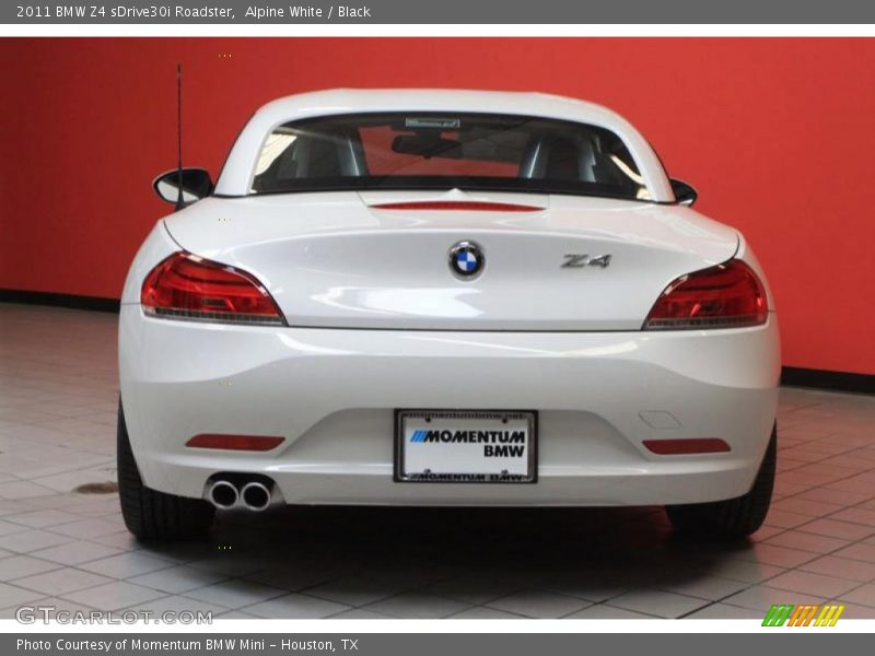 Alpine White / Black 2011 BMW Z4 sDrive30i Roadster