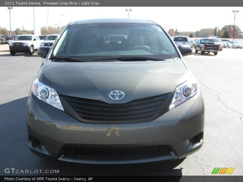 Predawn Gray Mica / Light Gray 2011 Toyota Sienna