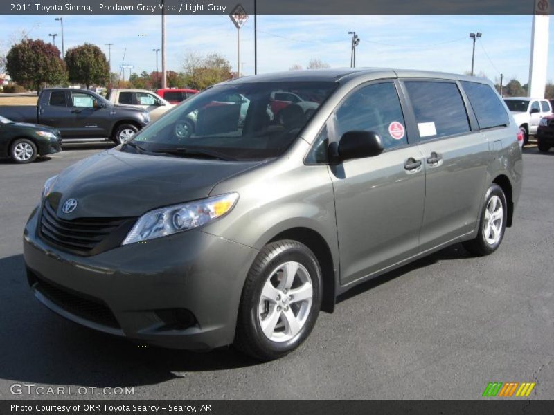 Predawn Gray Mica / Light Gray 2011 Toyota Sienna