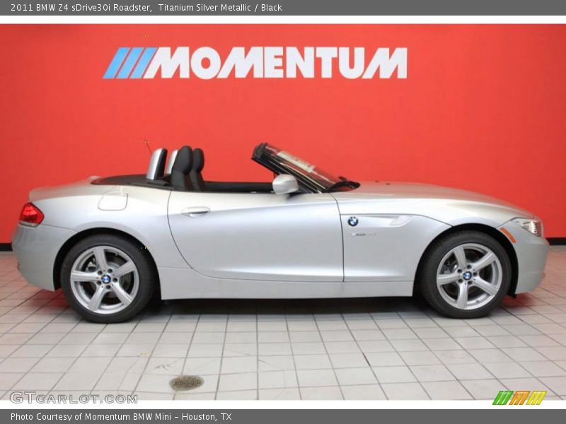 Titanium Silver Metallic / Black 2011 BMW Z4 sDrive30i Roadster