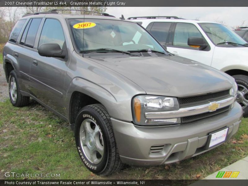 Graystone Metallic / Light Gray 2007 Chevrolet TrailBlazer LS 4x4