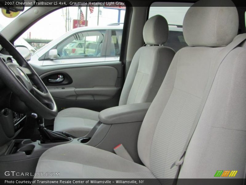 Graystone Metallic / Light Gray 2007 Chevrolet TrailBlazer LS 4x4