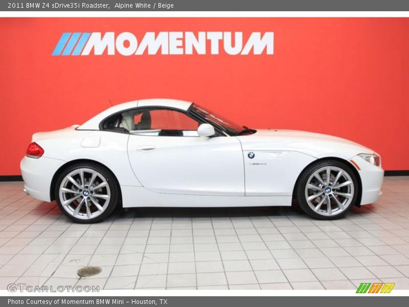 Alpine White / Beige 2011 BMW Z4 sDrive35i Roadster