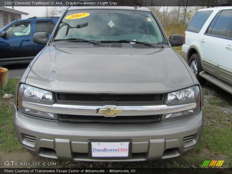 Graystone Metallic / Light Gray 2007 Chevrolet TrailBlazer LS 4x4