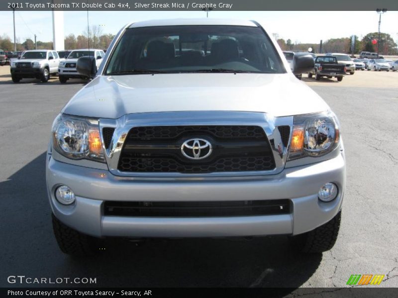 Silver Streak Mica / Graphite Gray 2011 Toyota Tacoma TX Double Cab 4x4