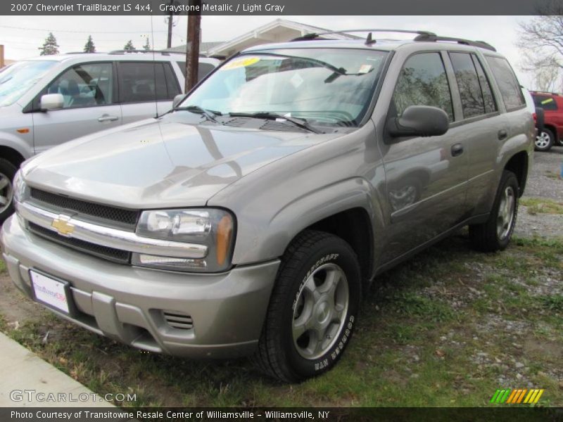 Graystone Metallic / Light Gray 2007 Chevrolet TrailBlazer LS 4x4