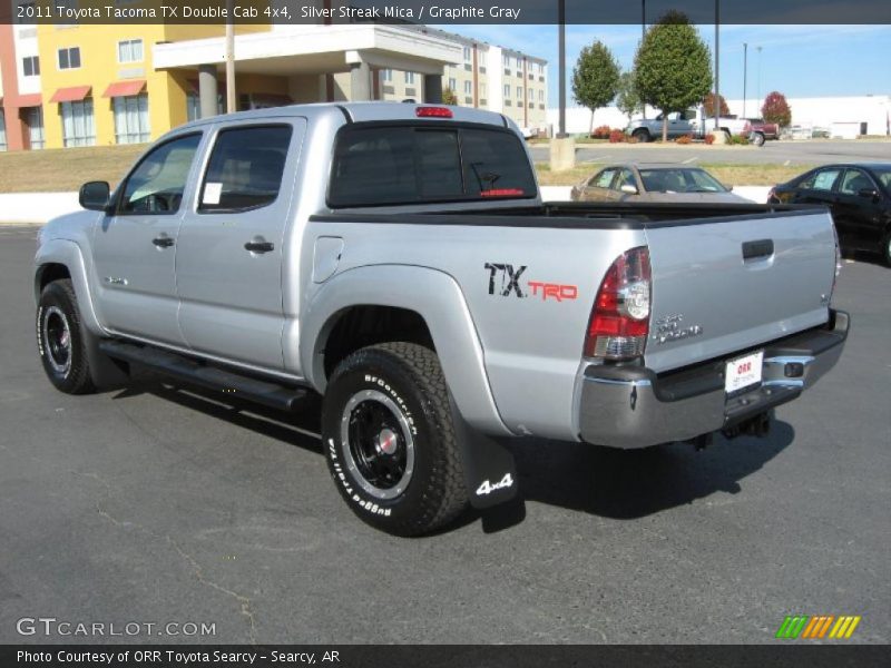 Silver Streak Mica / Graphite Gray 2011 Toyota Tacoma TX Double Cab 4x4