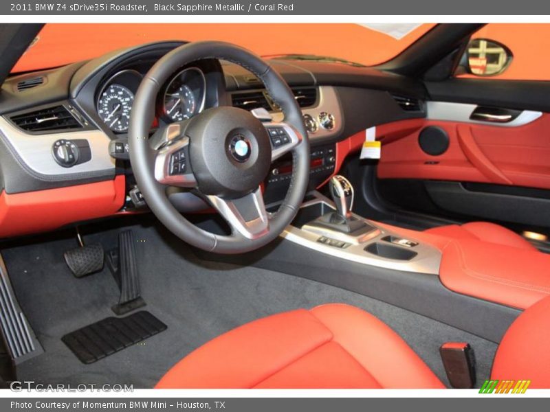 Coral Red Interior - 2011 Z4 sDrive35i Roadster 