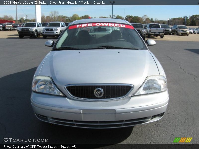 Silver Frost Metallic / Medium Graphite 2003 Mercury Sable GS Sedan