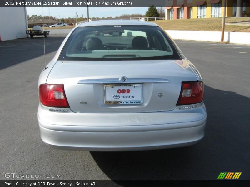 Silver Frost Metallic / Medium Graphite 2003 Mercury Sable GS Sedan