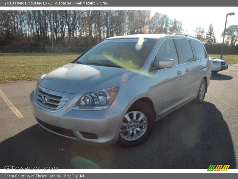 Alabaster Silver Metallic / Gray 2010 Honda Odyssey EX-L