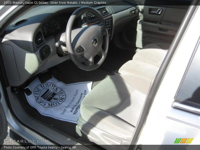 Silver Frost Metallic / Medium Graphite 2003 Mercury Sable GS Sedan
