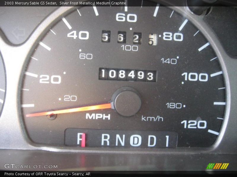 Silver Frost Metallic / Medium Graphite 2003 Mercury Sable GS Sedan