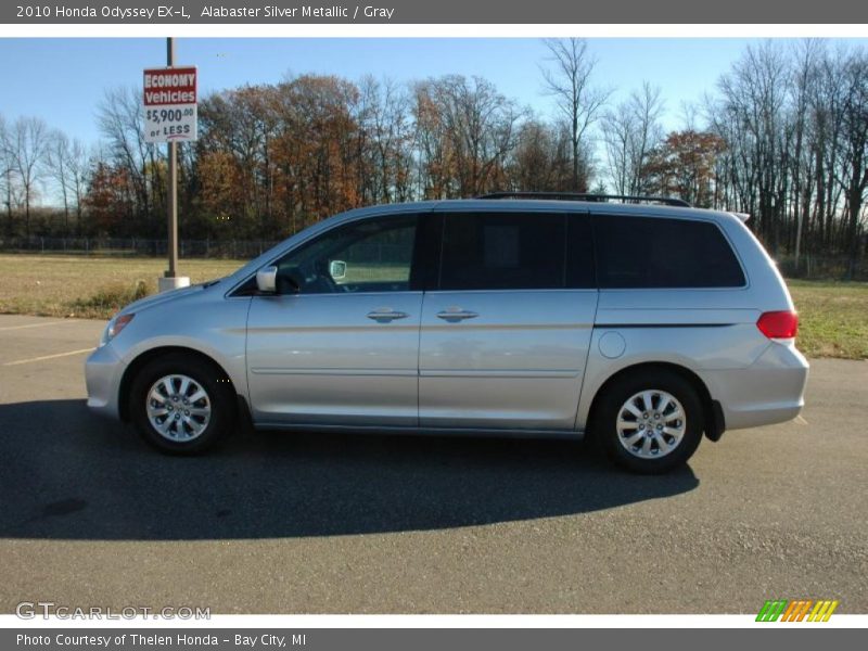 Alabaster Silver Metallic / Gray 2010 Honda Odyssey EX-L