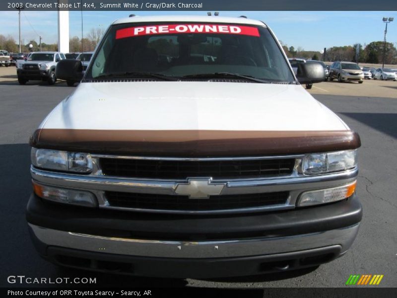 Summit White / Gray/Dark Charcoal 2003 Chevrolet Tahoe LT 4x4