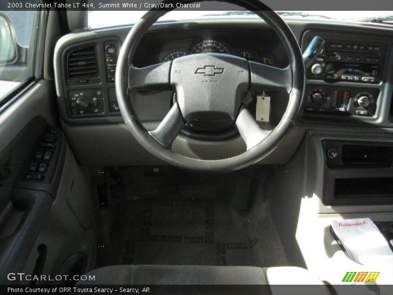 Summit White / Gray/Dark Charcoal 2003 Chevrolet Tahoe LT 4x4