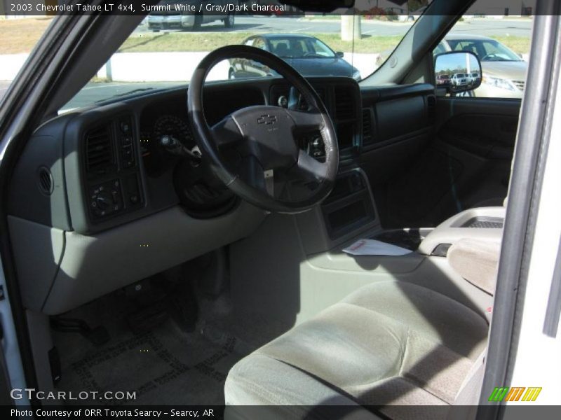 Summit White / Gray/Dark Charcoal 2003 Chevrolet Tahoe LT 4x4