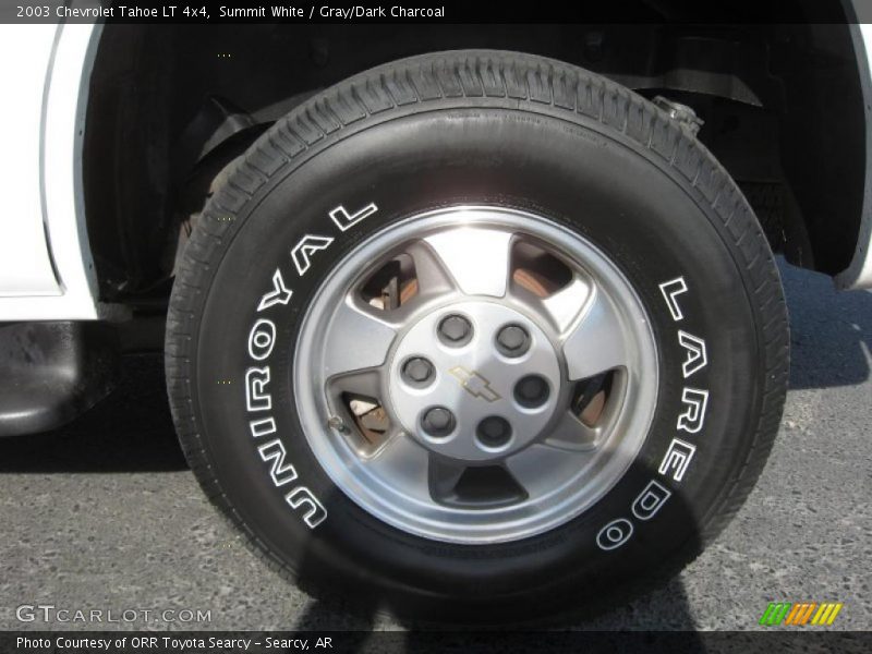Summit White / Gray/Dark Charcoal 2003 Chevrolet Tahoe LT 4x4
