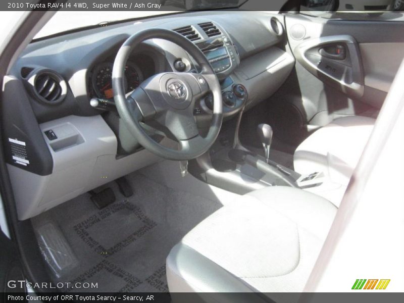 Super White / Ash Gray 2010 Toyota RAV4 I4 4WD