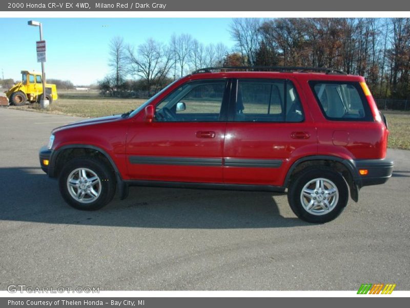 Milano Red / Dark Gray 2000 Honda CR-V EX 4WD