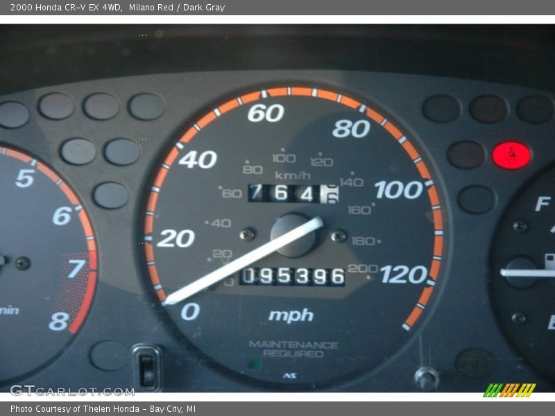 Milano Red / Dark Gray 2000 Honda CR-V EX 4WD