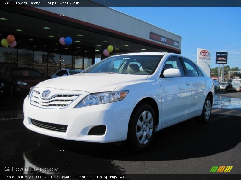 Super White / Ash 2011 Toyota Camry LE