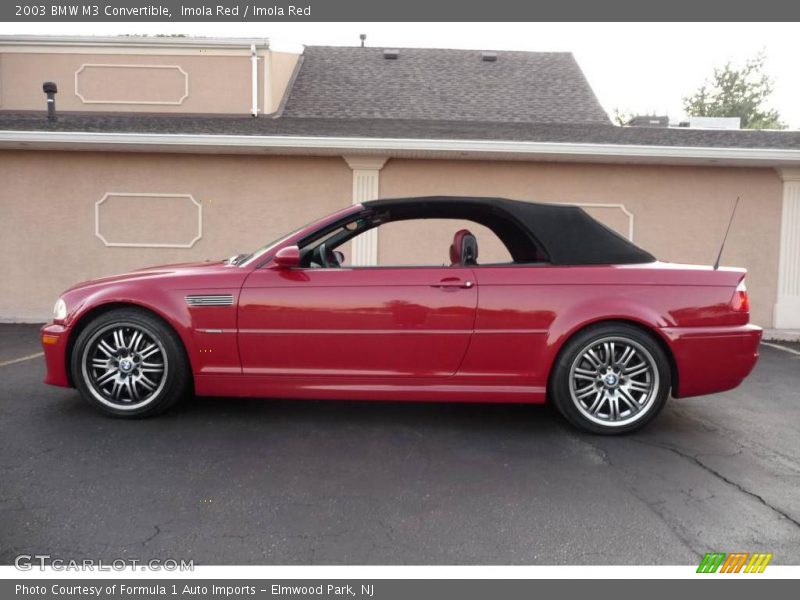 Imola Red / Imola Red 2003 BMW M3 Convertible