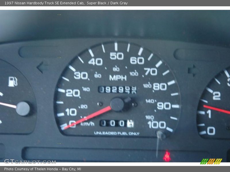 Super Black / Dark Gray 1997 Nissan Hardbody Truck SE Extended Cab