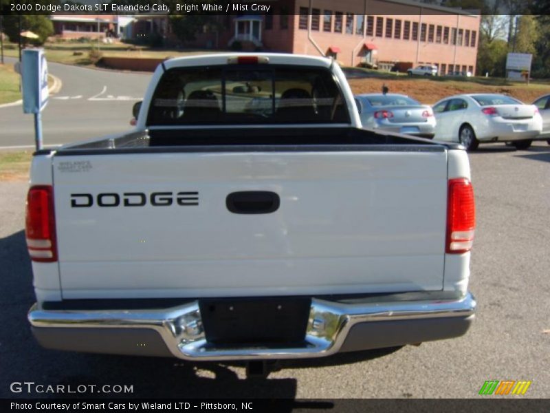 Bright White / Mist Gray 2000 Dodge Dakota SLT Extended Cab