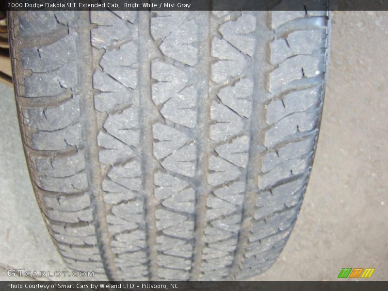 Bright White / Mist Gray 2000 Dodge Dakota SLT Extended Cab