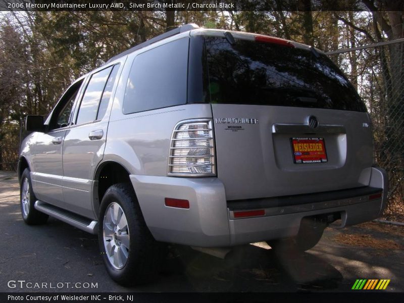 Silver Birch Metallic / Charcoal Black 2006 Mercury Mountaineer Luxury AWD