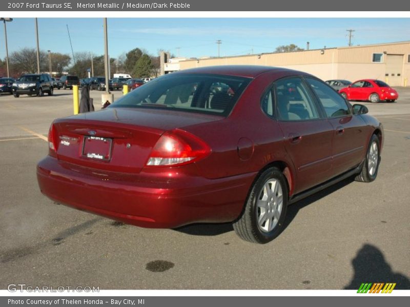 Merlot Metallic / Medium/Dark Pebble 2007 Ford Taurus SE