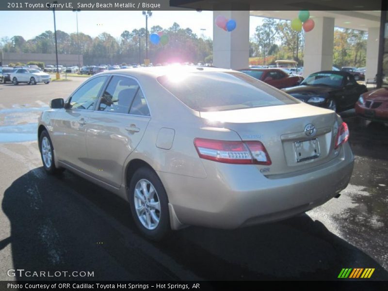 Sandy Beach Metallic / Bisque 2011 Toyota Camry LE